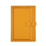 PU Leather Matte Cover Embossed Insert Buckle Notebook