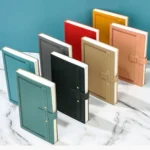 PU Leather Matte Cover Embossed Insert Buckle Notebook - Image 2