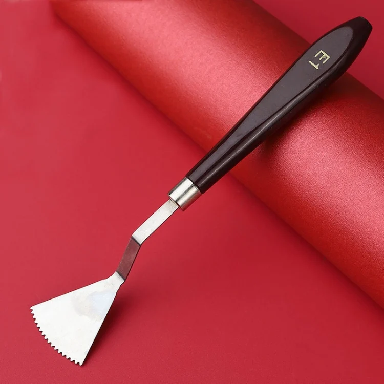 Oil Painting Knife Graffiti Toning Wooden Scraper Student Art Painting Tool, Style: