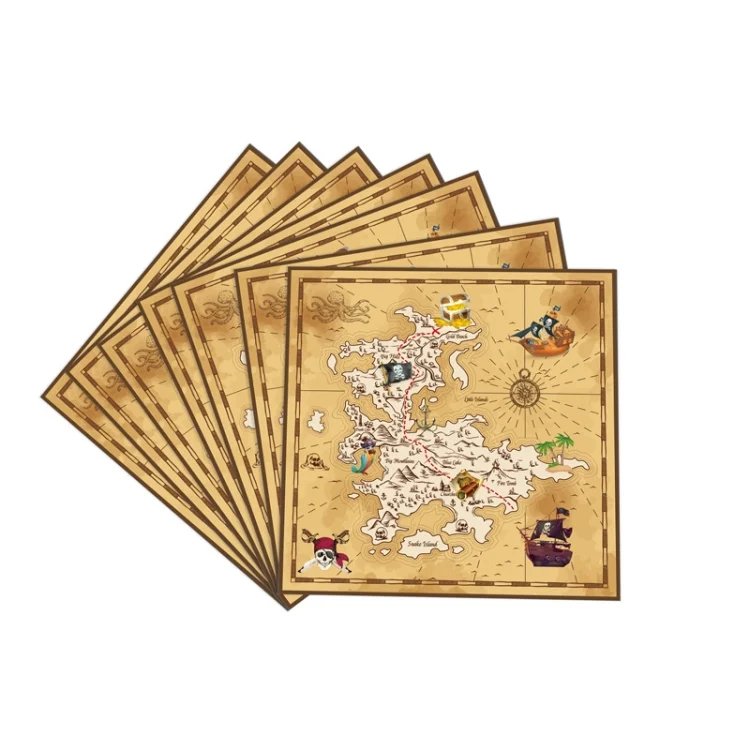 TBD0602828101_B3.webp Pirate Treasure Hunt Themed Disposable Tablecloth Paper Plate Party Supplies Set - Image 4