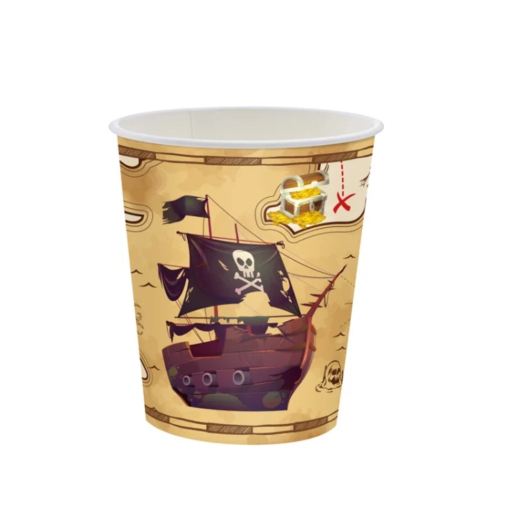 TBD0602828101_B4.webp Pirate Treasure Hunt Themed Disposable Tablecloth Paper Plate Party Supplies Set - Image 5