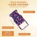 Floral Adjustable Retractable Card Holder Name Badge Work Bank Credit Card Sleeve - Image 6