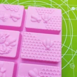 6 Grid Square Honeycomb Ice Cube Cake Mould Square Handmade Soap Mould - Image 6
