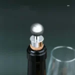 2 PCS Metal Cork Red Wine Stoppers Synthetic Wood Wine Corks - Image 3