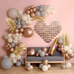 2 PCS Love Shape Background Wall Balloon Confession Wedding Decoration Balloon - Image 4