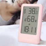 9032 LCD Large Screen Display Alarm Clock Temperature and Humidity Meter - Image 7
