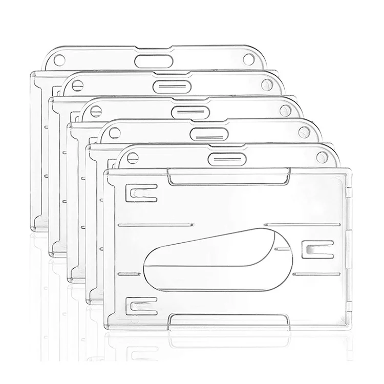 Transparent Frosted ID Card Holder Badge