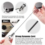 Electroplated Metal Retractable Pull Badge Reel Keychain Belt Clip Document Buckle - Image 4