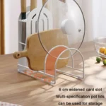 Kitchen Knife Rack Cutting Board Pot Lid Storage Rack - Image 4