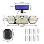 Solar Human Body Sensor Light LED Outdoor Waterproof Garden Light, Style: - Image 5