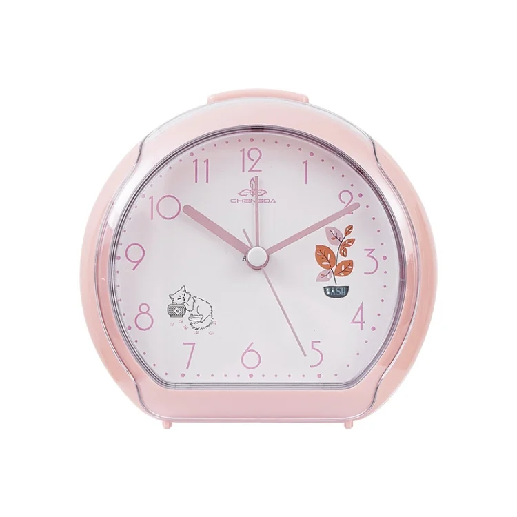 Cute Children Small Alarm Clock Bedside Night Light Clock