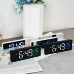 0715 Voice-activated LED Mute Date Temperature Display Electronic Clock - Image 2