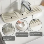 Faucet Silicone Draining Mat Anti-splash Kitchen Sink Non-slip Soap Mat - Image 5