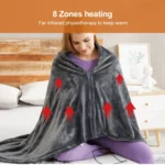 3-speed Temperature Control 8-zone Heating USB Electric Shawl Electric Blanket - Image 4