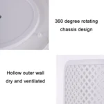 Desktop Rotary Grid Disposable Paper Cup Storage Rack - Image 3