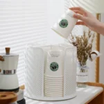 Desktop Rotary Grid Disposable Paper Cup Storage Rack - Image 5