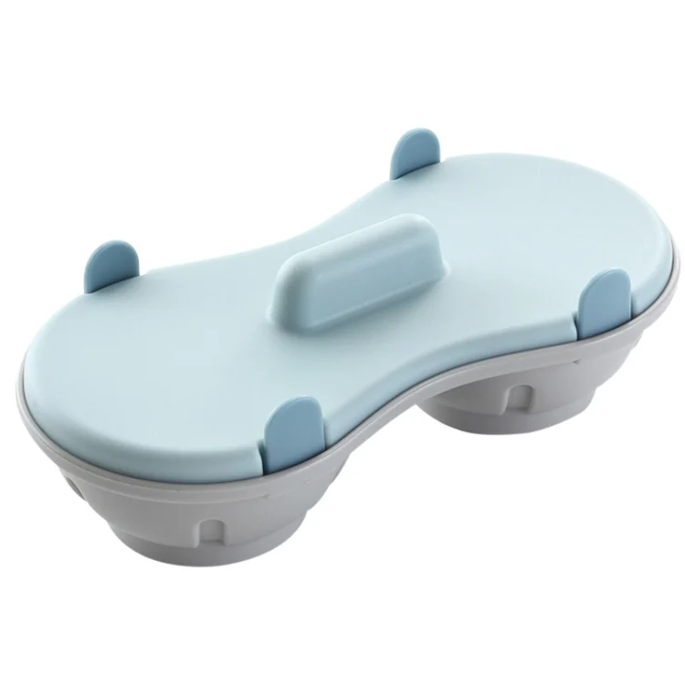 Two-compartment Steamed Egg Box Microwave Steamed Egg Plate Egg Mold