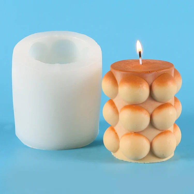 TBD0602878401.webp Cylindrical Scented Candle Silicone Mold Plaster Drop Glue Mold - Image 1