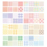 Small Fresh Lattice Salt Series Hand Account Tape Set - Image 3