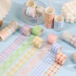Small Fresh Lattice Salt Series Hand Account Tape Set - Image 5