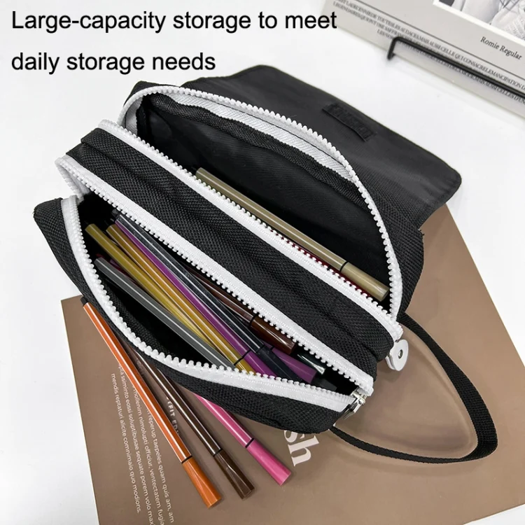 TBD0602884401_B4.webp Multi-layer Large-capacity Pencil Case Hand-held Stationery Box Bag - Image 5