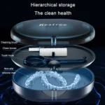 Magnetic Braces Holder Beauty Mirror Storage Box With Chewing Glue - Image 4
