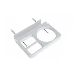 2-in-1 Hair Dryer Wall Mount Bracket Bathroom Shelf