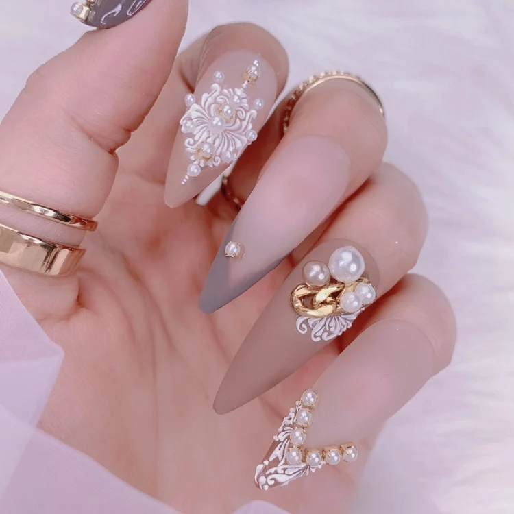 TBD0602891501_B5.webp 5D Three-dimensional Carved Nail Art Stickers Rose Pattern Embossed Nail Stickers - Image 6
