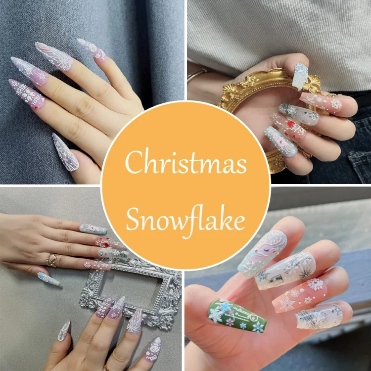 TBD0602893501_B5.webp 3 PCS 5D Embossed Nail Stickers Christmas Snowflake Elk Nail Stickers - Image 6