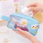 PVC Cute Cartoon Large Capacity Student Stationery Bag - Image 5