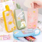 PVC Cute Cartoon Large Capacity Student Stationery Bag - Image 6