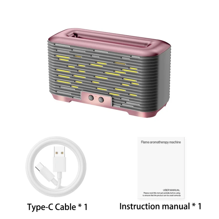 TBD0602902701_B1.webp 350ml Simulated Flame Aromatherapy Humidifier With Timing Function - Image 2