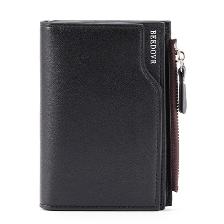 TBD0602905701A.webp BEEDOVR 9902 Men Short Wallet Multi-card Zipper ID Bag - Image 1