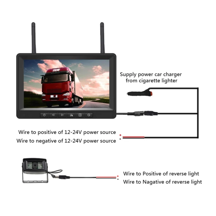 TBD0602907301_B5.webp K0205 7 Inch Digital Wireless Car Display Night Vision Reverse Camera Screen - Image 6