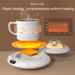 Cartoon Heated Cup Pad UFO Insulated And Constant Temperature Coaster with Night Light, US Plug - Image 4