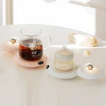 Cartoon Heated Cup Pad UFO Insulated And Constant Temperature Coaster with Night Light, US Plug - Image 6