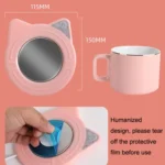 Automatic Heating Warm Coaster Hot Milk Coffee Cup Timed Thermos Cup Mat, US Plug - Image 2