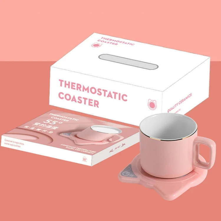 TBD0602909901_B4.webp Automatic Heating Warm Coaster Hot Milk Coffee Cup Timed Thermos Cup Mat, US Plug - Image 5