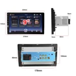 Q3570 9 inch Carplay Single Spindle MP5 Player, Style: - Image 2