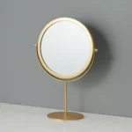 Desktop Makeup Mirror Simple Portable Mirror Rotating Dressing Mirror,Style: