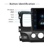 For Honda Civic 10.1 Inch Android WiFi Navigation Machine, Style: - Image 3