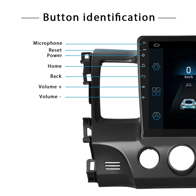 TBD0602912204_B2.webp For Honda Civic 10.1 Inch Android WiFi Navigation Machine, Style: - Image 3