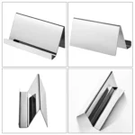 ZT7414 304 Stainless Steel Mirror Desktop Name Card Storage Rack - Image 4