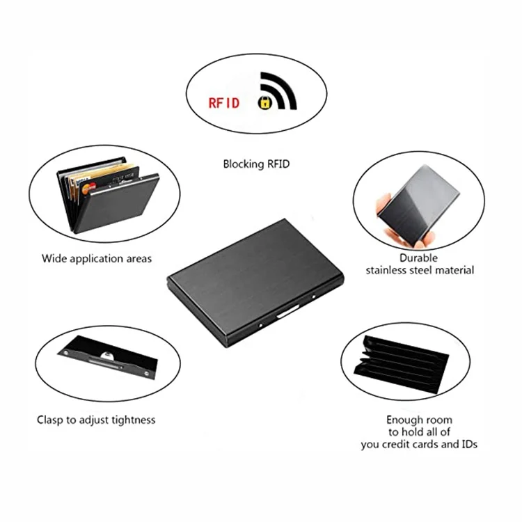 TBD0602914301_B3.webp ZT-1563 RFID Anti-theft Aluminum Alloy Multi-compartment Business Card Case Card Holder - Image 4
