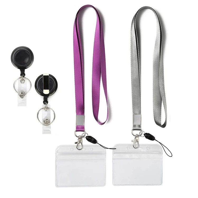 TBD0602914501_B4.webp 3 PCS TZ-003 Transparent PVC Horizontal ID Card Holder Badge - Image 5