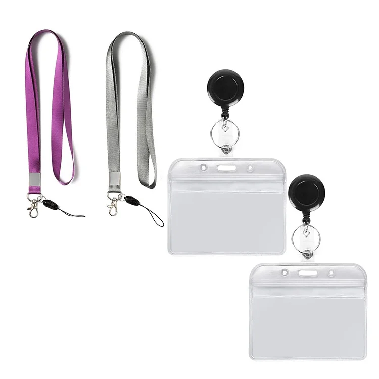 TBD0602914501_B5.webp 3 PCS TZ-003 Transparent PVC Horizontal ID Card Holder Badge - Image 6