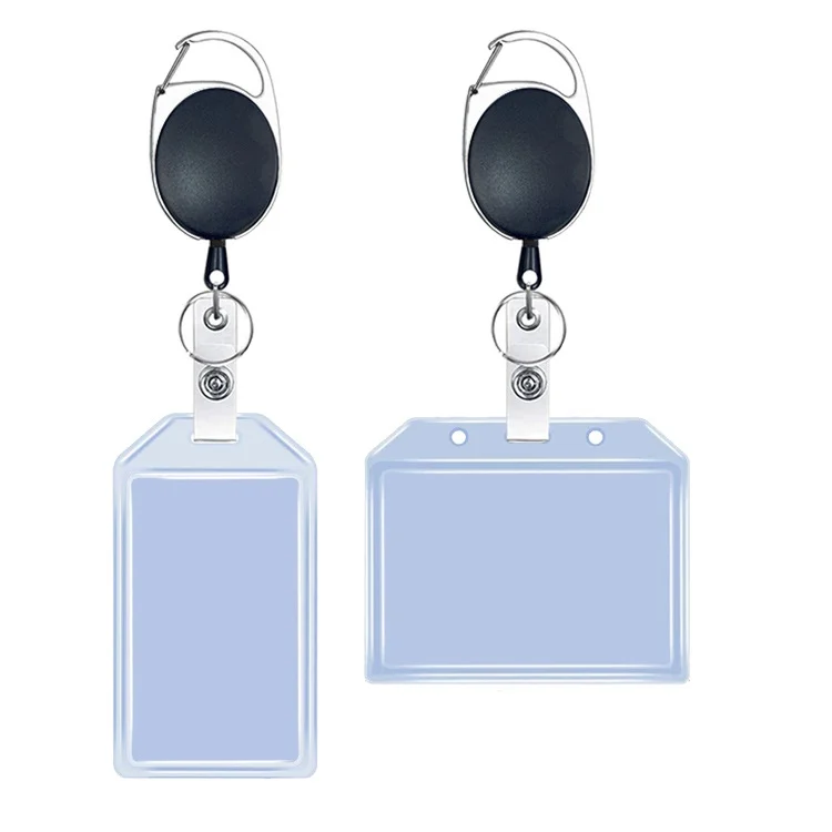 TBD0602914601_B1.webp Multifunctional Retractable Waterproof Card Case Keychain Ring Card Sleeve - Image 2