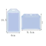 Multifunctional Retractable Waterproof Card Case Keychain Ring Card Sleeve - Image 3