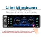 A2905 5.1 inch IPS Capacitive Screen Single Butt Carplay Player, Style: - Image 3
