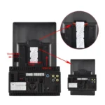 9520C Double Spindle 9.5 Inch Vertical Screen Car MP5 Player, Style: - Image 3